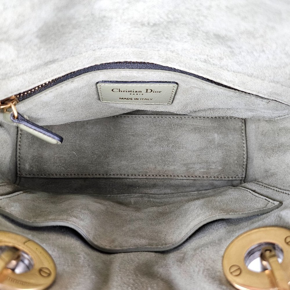 SOLD Christian Dior Lambskin Cannage Small My ABCDior Lady Dior Green - Picture 3 of 7